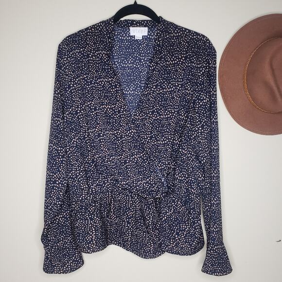 Vixbe Dot Pattern Blouse XL - Picture 1 of 7